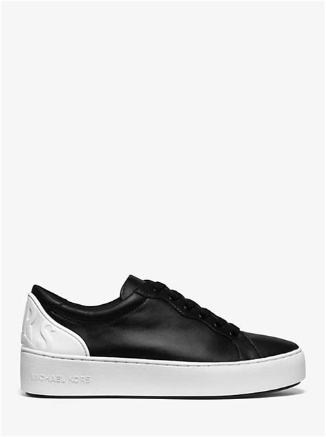 michael michael kors khloe two-tone leather sneaker|Hayes Two.